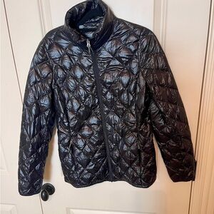 Shiny Black Puffer Jacket